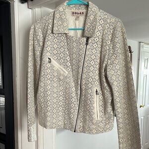 Dolan Women's Cream Jacket,size Medium,GENTLY WORN 100% cotton